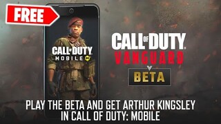 HOW TO GET FREE ARTHUR KINGSLEY IN CALL OF DUTY MOBILE?