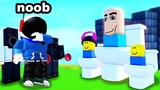 a NOOB Plays Toilet Tower Defense in Roblox!!