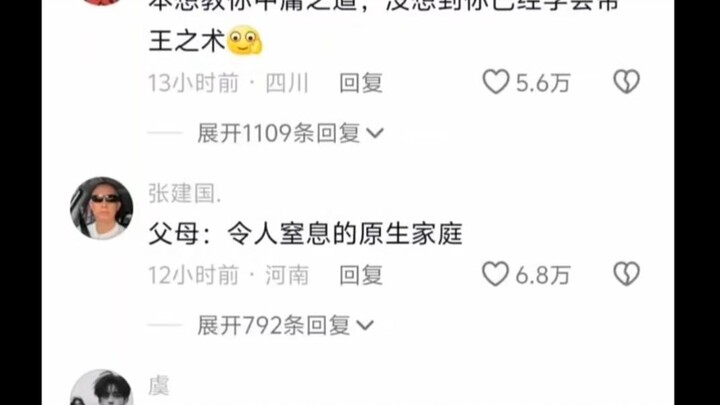 本想教你中庸之道，没想到你已经学会帝王之术