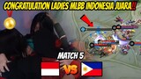 CONGRATS INDONESIA EMAS MLBB LADIES! GG BANGET SEMUA WANITA INI! INDONESIA VS FILIPINA GAME 5