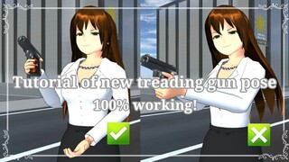 New gun pose tutorial//SAKURA School Simulator//Sakura Princess tutorial