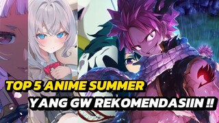 TOP 5 REKOMENDASI ANIME SUMMER 2024 ‼️