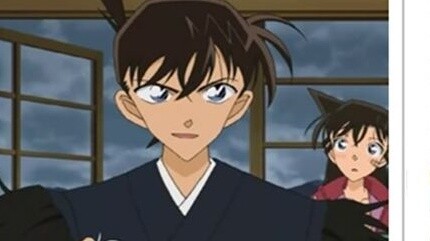 Perbandingan adegan terkenal dalam animasi Conan dan lukisan asli Gosho Aoyama [9] Terkadang tim pro