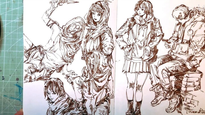 Look through the sketchbooks of the last month! ! ! !