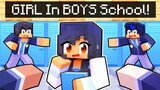 GIRL in an ALL BOYS Minecraft School!