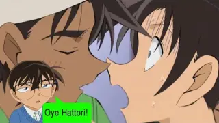 Heiji kiss kazuha aka Kaito Kid | Detective Conan Funny Moments | AnimeJit
