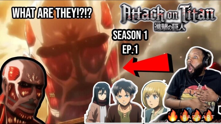 FIRST TIME REACTING TO....ATTACK ON TITAN 01x1 | (ANIME REACTION!!)
