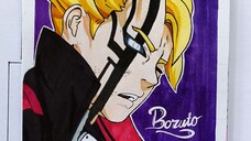 Speed Drawing Boruto Mode Karma | Boruto: Naruto next Generasions