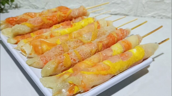 IDE JUALAN DENGAN 2 BAHAN SAJA‼️enak,kenyal, lembut,gurih,pedas II resep cilung / papeda
