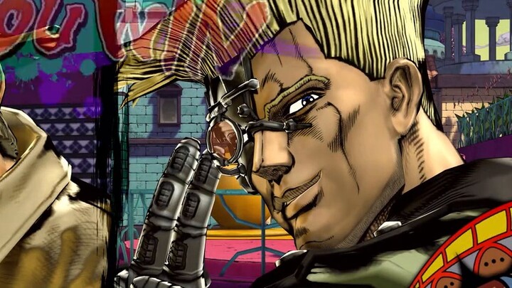 JOJO Stalk: Cross-part dialogue! When old Joseph from part 3 meets the character from part 2! Simpli