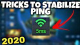 New Tricks to Stabilize Your Ping in 2020 | New Update Mobile Legends