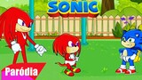 BABY SONIC VAI TREINAR COM KNUCKLES!!! #shorts