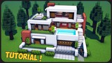 Cara Membuat Rumah Modern Sultan 3 Lantai ! || Minecraft Modern Pt.86
