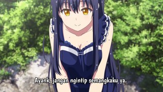 Habis basah-basahan, eh semangka Kamome-chan kelihatan 😋💦