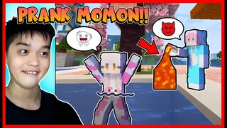 PRANK MOMON !! KITA GANTI AIR KOLAM MENJADI AIR LAVA !! Feat @sapipurba Minecraft