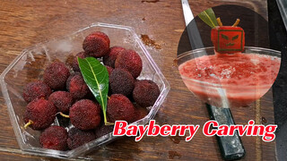 [DIY]Cách chạm khắc trái dương mai mà không lãng phí