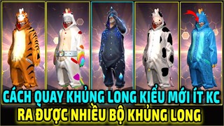 Quay Vòng Quay Khủng Long Kiểu Mới Ra Được Nhiều Khủng Long Zilla Bò Sữa Cầu Vồng Jean..|| Free Fire