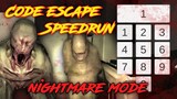 Specimen zero- Code escape Speedrun Nightmare mode