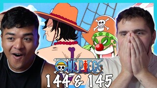 ACE & BUGGY!? JAYA ARC BEGINS || One Piece Episode 144 + 145 REACTION + REVIEW!