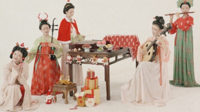 Saat musik Tiongkok bertemu Natal: Lagu terkenal di dunia "Tom and Jerry" juga bisa sangat berbahasa