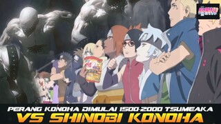 PERANG KONOHA DIMULAI! 1500 - 2000 TSUMEAKA VS SHINOBI DESA KONOHA