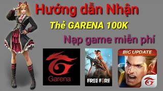 Hướng Dẫn Kiếm Thẻ Garena Nạp Game Freefire Miễn Phí | Kiếm Tiền Online 2020