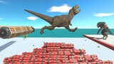 Long Jump Above Pile of TNT - Animal Revolt Battle Simulator