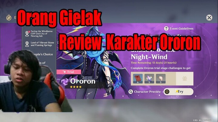 Orang Gielak Review Karakter Ororon