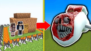 GIUN QUỶ Ở GẦM CẦU Tấn Công Nhà Được Bảo Vệ Bởi bqThanh Và Ốc Trong Minecraft ! (SCP Bridge Worm)