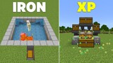 5 EASY 1.18 Starter Farms for Beginners in Minecraft Bedrock ! (Iron Farm, XP Farm)