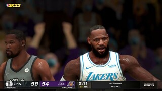 LAKERS VS NETS (106 - 100) I NBA PRE SEASON 2021 I FULL GAME HIGHLIGHTS I NBA2K22