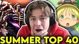 First Time Reacting to TOP 40 SUMMER ANIME OPENINGS