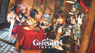 【Genshin Impact Cosplay】Lantern Rite【Xiangling / Keqing / Ganyu / Zhongli / Xiao】