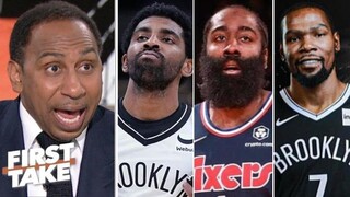 "Kyrie & KD show Harden that the Nets don't need him" - Stephen A. on 76ers crushed by Nets