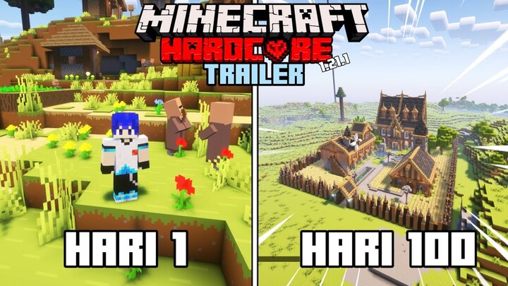 100 Hari di Minecraft Trailer Hardcore