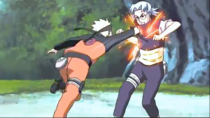 Naruto fights Kabuto to save Three-Tails Jinchūriki