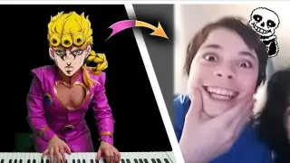 cos Giorno played the piano with Mai, and gradually evolved into a fan meeting scene