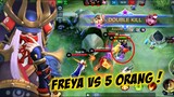 EPIC SKIN STYLE JEPUN TERPAKSA CARRY TETAPI DICIDUK TEAM SENDIRI !! FREYA EPIC RAVEN SHOGUN !! MLBB