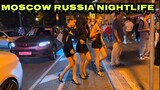 Moscow Midnight Temptation 🔥 Nightlife Moscow City Russia Walk Tour REACTION - Hot Russian Girls