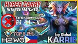 H2wo Karrie Carry the Team | Top Global Player H2wo