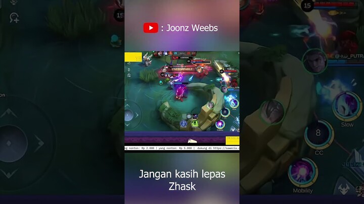 Jangan sampek Zhask lepas band hihihi - tiktok joonz666 #mobilelegends #mlbb #zhask