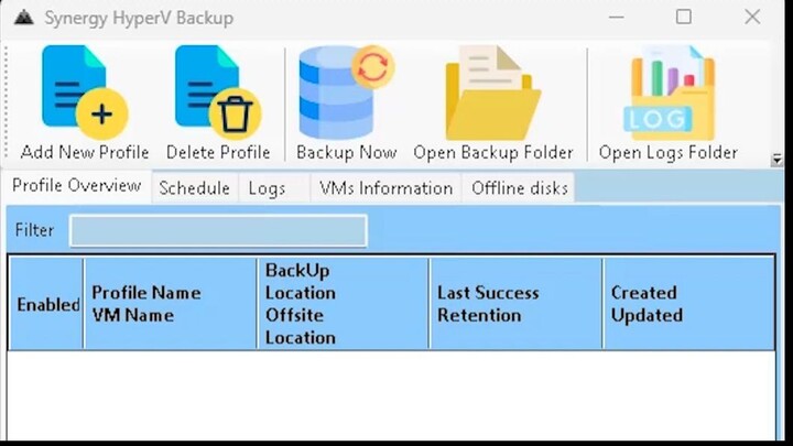 Synergy HyperV Backup Backup Retention