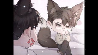 【狐狸x小狼狗】这个Q版看几遍都不腻太可爱啦～