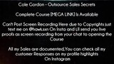 Cole Gordon Course Outsource Sales Secrets download
