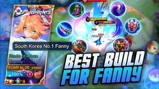 BEST BUILD FOR FANNY AFTER THE NERF! | SOLO RANK GAMEPLAY | MLBB