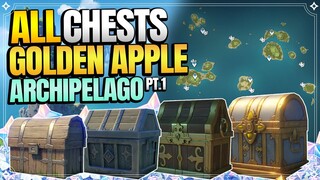 【2.8】ALL Chest Locations in Golden Apple Archipelago Part 1 -【Genshin Impact】