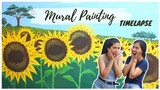 Sunflower Mural Painting | Timelapse Video | tiff and stiff