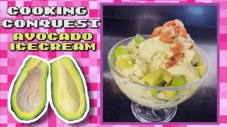 COOKING CONQUEST #03: AVOCADO ICE CREAM (NO ICE CREAM MAKER NEEDED!!|)  FOOD QUEST | FOODENTRAVEL