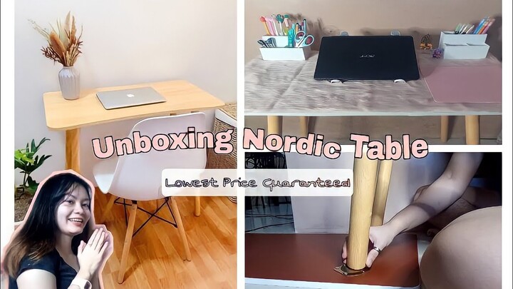Unboxing Nordic Table [Affordable Minimalist Table] | Angelay Vlogs♡