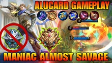 MANIAC Almost SAVAGE Alucard Gameplay • TOP1 Global Alucard build and emblem 2023 • MLBB ZALMAN PLAY